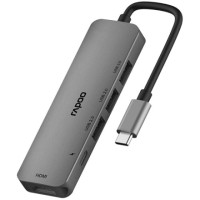 ราคา Rapoo USB-C Multi Function Adapter 5 in 1 อะแดปเตอร์ รุ่น XD100C