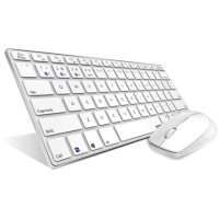ราคา Rapoo 9000M Multi-mode Wireless Keyboard & Mouse White (Thai/English) (058365)