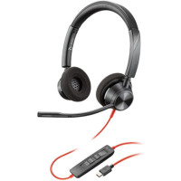 Poly Call Center Headset Standard หูฟังคอลเซ็นเตอร์ รุ่น Blackwire 3320 USB-C