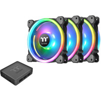 ราคา Thermaltake Riing Trio 12 LED RGB Radiator Fan TT Premium Edition (3-Fan Pack) (CL-F072-PL12SW-A) (040194)