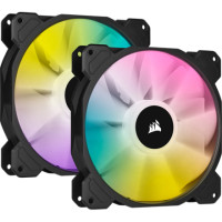 ราคา Corsair iCUE SP140 RGB Elite Performance 140mm Dual Pack Black (CO-9050111-WW) (058550)