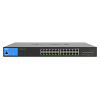 ราคา Linksys 24-Ports Managed Gigabit PoE+ Switch with 4 10G SFP+ Uplinks 410W TAA Compliant (LGS328MPC) (062745)
