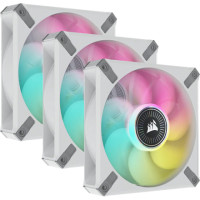 ราคา Corsair iCUE ML120 RGB Elite Premium 120mm PWM Magnetic Levitation Triple Pack with Controller White (062987)