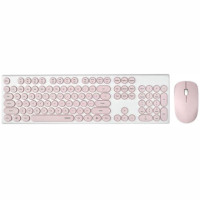 ราคา Rapoo X260 Wireless Optical Keyboard and Mouse Combo Pink (Thai/English) (057228)