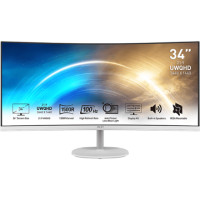 ราคา MSI 34" Pro MP341CQ VA Curved Monitor 3440x1440 100Hz 4ms HDMI DP AMD FreeSync White (065993)
