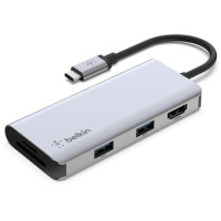 ราคา Belkin USB-C 5-in-1 Multiport Adapter (AVC007btSGY) (066240)