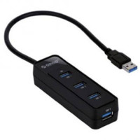 ราคา Orico Ultra Mini USB 3.0 4 Port Hub Black (W5PH4-U3) (018233)