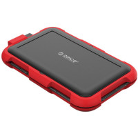 ราคา Orico 2.5" USB 3.0 Hard Drive Enclosure Triple Protection Red (2799U3) (067198)