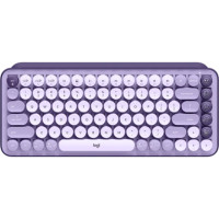 ราคา Logitech Pop Keys Blast Wireless Mechanical Keyboard Brown Switch Cosmos Lavender (EN)(920-011227) (067228)