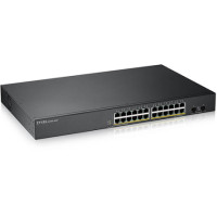 ราคา ZyXEL 24-Port GbE Smart Managed PoE Switch with GbE Uplink0 (GS1900-24HPv2) (068885)