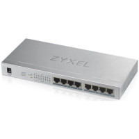 ราคา ZyXEL 8-Port GbE Unmanaged PoE Switch White (GS1008HP) (049817)