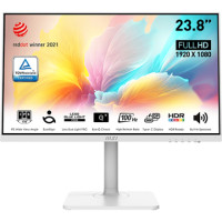 ราคา MSI 23.8" Modern MD2412PW IPS Monitor 1920x1080 100Hz 1ms HDMI USB-C Adaptive sync White (068596)