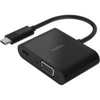 ราคา Belkin USB-C to VGA + Charge Adapter Black (AVC001btBK) (051599)