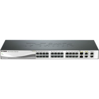 ราคา D-Link 24-Port Fast Ethernet Smart Managed Switch with 4 Gigabit Ethernet ports (DES-1210-28) (026181)
