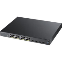 ราคา ZyXEL 24-port GbE L2 PoE Switch with 10GbE Uplink (XGS2210-28HP) (033088)