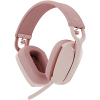 ราคา Logitech ZONE Vibe 100 Lightweight wireless Headphones Rose (981-001225) (067296)