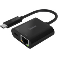 ราคา Belkin USB-C to Ethernet + Charge Adapter Black (INC001btBK) (051600)