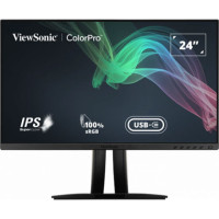 ราคา ViewSonic 23.8" VP2456 IPS Monitor 1920x1080 60Hz 5ms HDMI DP USB-C (071235)
