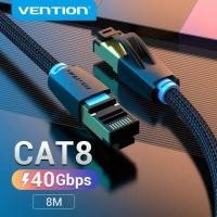 ราคา Vention Cat 8 SFTP สายเคเบิลอีเทอร์เน็ตสายเคเบิลเสริม RJ 45 Cat 8สาย Lan 40Gbps ผ้าฝ้ายถักความเร็วสูง8สายเคเบิลเครือข่ายสำหรับ PC แล็ปท็อปแมคบุ๊คเราเตอร์แมว8 SFTP สายเคเบิลอีเทอร์เน็ต (17564614766)
