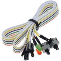 ราคา BAEZH สายไฟ68ซม บางเฉียบเปิดปิดรีเซ็ตต้นฉบับ ATX PC คอมพิวเตอร์ปุ่มกดสวิทช์ไฟ LED แสงพีซีรีเซ็ตสวิตช์มาเธอร์บอร์ดสายไฟ (18289883859)