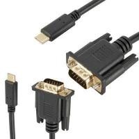 ราคา Dolity 1 8เมตร USB C ถึงสาย VGA 1080P Type C เป็น VGA Converter สายอะแดปเตอร์สำหรับแล็ปท็อป (18584366656)