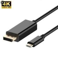 ราคา สายอแดปเตอร์ USB C ไป DisplayPort Type C DP 4K 60Hz ขนาด 6 ฟุต 1 8 ม ตัวผู้ สีดำ (18578200717)