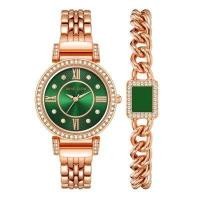 ราคา Anne Klein AK 2928GNST Boxset นาฬิกาข้อมือผู้หญิง Rose Gold Green (18301891104)