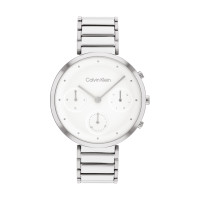 ราคา Calvin Klein Minimalistic T Bar CK25200282 นาฬิกาข้อมือผู้หญิง Silver White (19148107365)