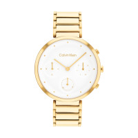 ราคา Calvin Klein Minimalistic T Bar CK25200284 นาฬิกาข้อมือผู้หญิง Gold White (19148079340)
