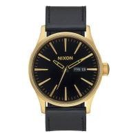 ราคา Nixon Sentry NXA105513 00 นาฬิกาผู้ชาย สายหนัง Gold Black (18223309229)