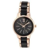 ราคา Anne Klein AK 3878BKRG นาฬิกาข้อมือผู้หญิง สีBlack Rose Gold (19606728605)