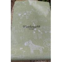 ราคา วอลเปเปอร์สติ๊กเกอร์ลายการตูนพื้นเขียว C024 (61)