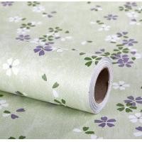 ราคา วอลเปเปอร์สติ๊กเกอร์ลายดอกเล็กพื้นเขียวLF058 (104)
