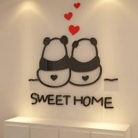 ราคา อะคริลิคติดผนัง Panda Sweet Home (268)