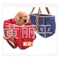 ราคา กระเป๋าใส่สุนัข กระเป๋าน้องหมาแบบสะพายข้าง ( สีน้ำเงิน ) (822)