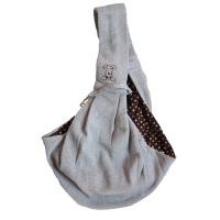 ราคา กระเป๋าใส่สุนัข เป๋อุ้มน้องหมาแบบสะพายข้าง มีสามสี ฟ้า,ชมพู,เทา สีเทา (1702)