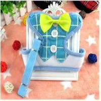 ราคา สายรัดอกสุนัข สายจูงน้องหมา ชุดสูท โบว์แดง เสื้อรัดอกสุนัข ไซต์ XS รอบอก 28 cm (1897)