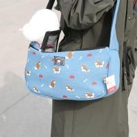 ราคา กระเป๋าใส่น้องหมา กระเป๋าใส่สุนัขแบบสะพายข้าง ปรับสายได้ มี 2สี จ้า สีเข้ม - ไซต์ใหญ่ (50 cm x 26 cm x 15 cm) (2703)