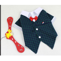 ราคา เสื้อผ้าสุนัข เสื้อน้องหมาน้องแมว ชุดสูท ชุดแต่งงานน้องหมาน้องแมว มี 2 สี เขียว แดง สีเขียว ไซต์ S (4836)