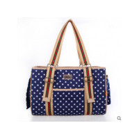 ราคา กระเป๋าใส่สุนัข กระเป๋าน้องหมาแบบสะพายข้าง สีน้ำเงิน (4863)