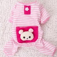 ราคา ชุดนอนน้องหมา ชุดน้องสุนัขแบบสี่ขา ลายริคุมะ ไซต์ XS-8 ( รอบตัว 30 cm) -ชมพู (3029)