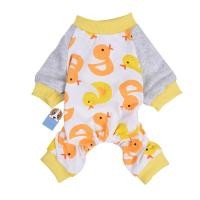 ราคา ชุดนอนสุนัข เสื้อผ้าหมาแมว สกรีน ลายเป็ดน้อย ผ้าคอตตอนใส่สบายมากๆ M รอบตัว 38cm (2937)