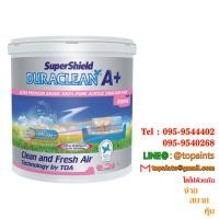 ราคา Toa SuperShield Duraclean A+ Matt (ด้าน) สีทีโอเอ ซุปเปอร์ชิลด์ ดูราคลีน เอ พลัส สีน้ำอะคริลิก ชนิดด้าน (2044)