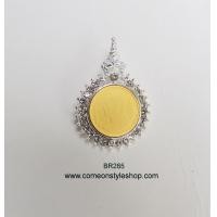 ราคา เข็มกลัดเหรียญในหลวงรัชกาลที่ 9 เข็มกลัดเหรียญ ร.9 เข็มกลัดไว้อาลัย BR285 (580)