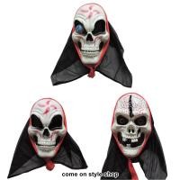 ราคา หน้ากากหัวกะโหลก ผี ปีศาจ ฮาโลวีน ซอมบี้ พร้อมผ้าคลุม เต็มหัว Halloween คอสเพลย์ ออกงาน การแสดง Skull Ghost Monster Devil Halloween Fancy Mask (2443)