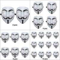 ราคา แพ็คพิเศษ ราคาส่ง หน้ากากแฮกเกอร์ Guy Fawkes จากภาพยนต์เรื่อง V for Vendetta Mask Masquerade Ball Halloween Party Fancy Special Package M300WX (1999)
