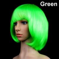 ราคา วิกผมสั้นเส้นตรง ทรงบ๊อบ เส้นตัดตรง Bobo วิกออกงาน การแสดง แฟนซี BOBO wig cosplay strait short girl female fashion party style WG01 (14 สี ทองบลอนด์ ทองเข้ม ดำ ขาว แดง เขียว ส้ม น้ำตาล น้ำเงิน ฟ้า ม่ว