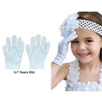 ราคา ถุงมือออกงานเด็ก 3-5 ขวบ 5-7 ขวบ 7-9 ขวบ แบบสั้น ผ้าเรียบ สีขาว ถุงมือแฟนซีเด็ก ถุงมือการแสดง Kid children white dance party costume glove GL52 ถุงมือออกงานเด็ก 5-7 ขวบ แบบสั้น สีขาว ถุงมือแฟนซีเด็ก ถ