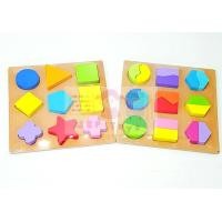 ราคา เซทจิ๊กซอนูนรูปทรงเรขาคณิต 10 รูปทรง (27 ชิ้น) (199)