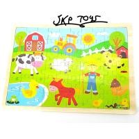 ราคา เซทจิ๊กซอว์ไม้ 60 ชิ้น ลายฟาร์ม สัตว์ป่า สัตว์ทะเล (227)